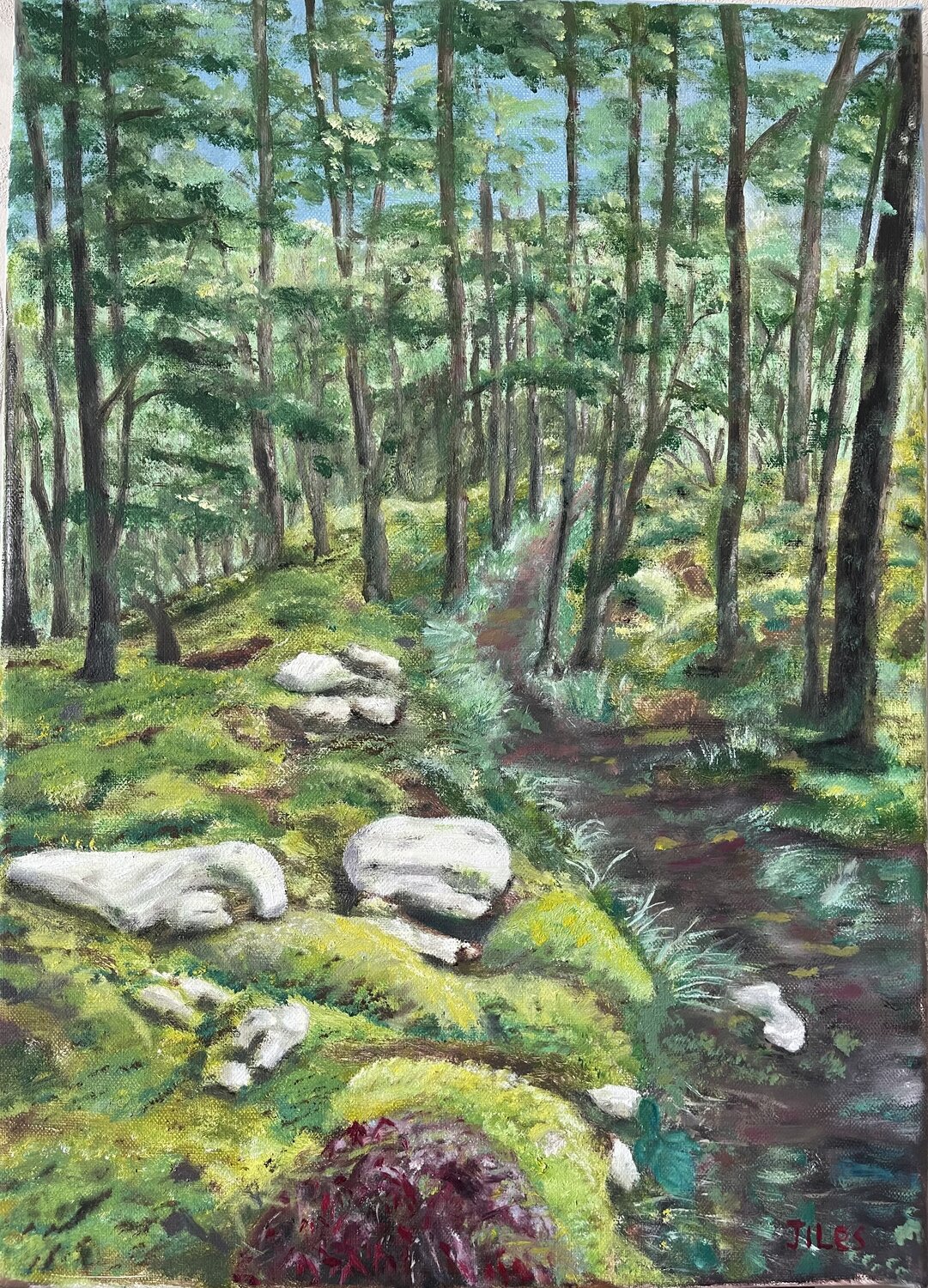 Sous-bois Liu Jian Pintura original en venta