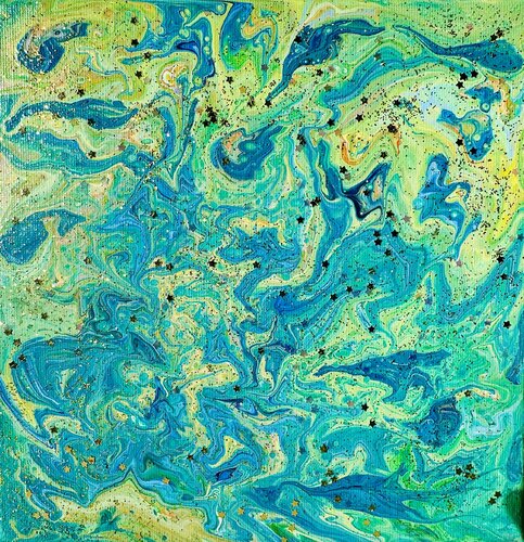 Earth and stars di Aurelie Colas, Pittura in vendita su Singulart