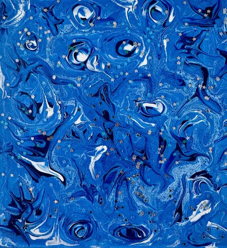 Ocean and stars di Aurelie Colas, Pittura in vendita su Singulart