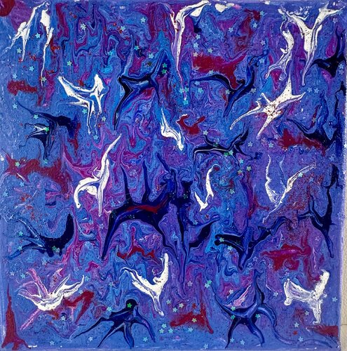 Soûls and stars di Aurelie Colas, Pittura in vendita su Singulart