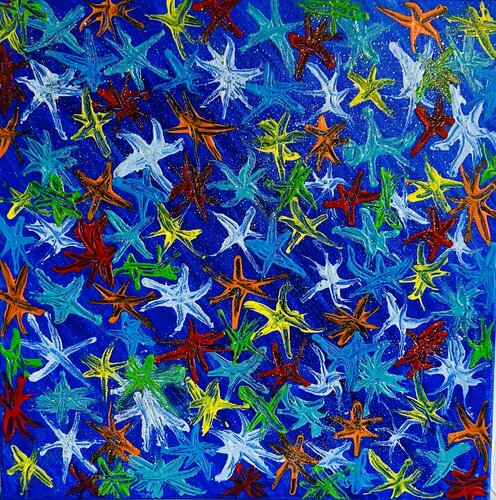 Crazy stars di Aurelie Colas, Pittura in vendita su Singulart