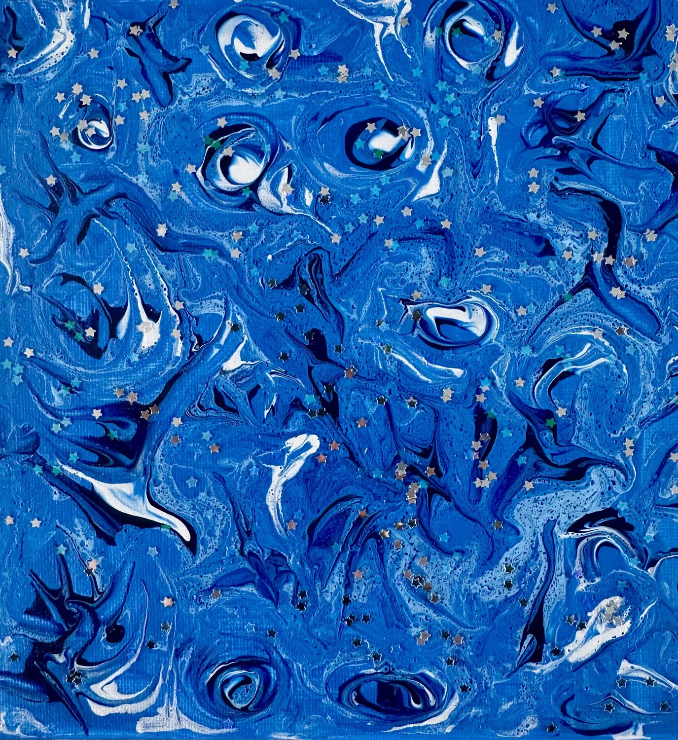Ocean and stars Aurelie Colas Dipinto originale in vendita