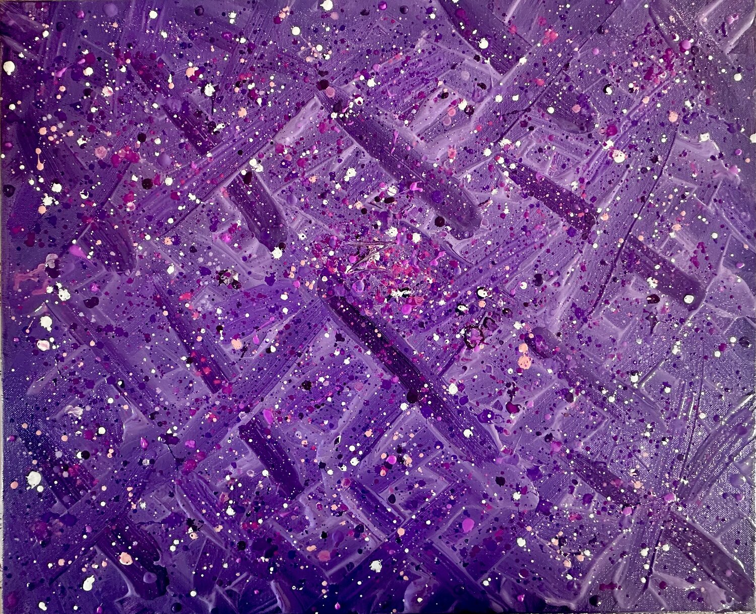 Color Violet ART_LIFE_UNIK Originalgemälde zu verkaufen