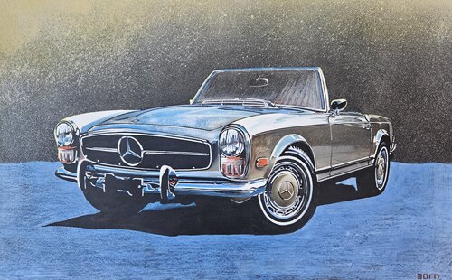 Mercedes Pagode de Zoran Jovicic-Spaar, Obra en papel a la venta en Singulart