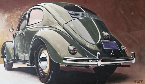 VW Käfer Bretzel de Zoran Jovicic-Spaar, Obra en papel a la venta en Singulart