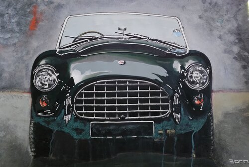 AC Ace Cobra Green van Zoran Jovicic-Spaar, Werk op papier te koop op Singulart