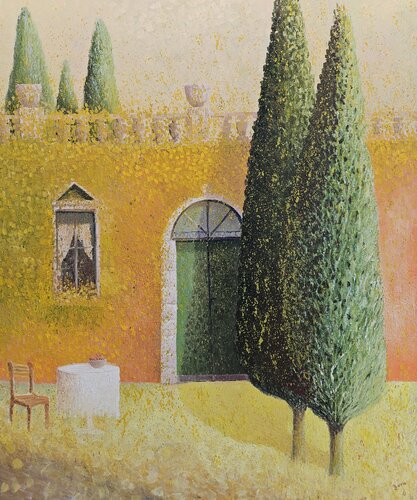 Mediterranes Haus de Zoran Jovicic-Spaar, Pintura a la venta en Singulart