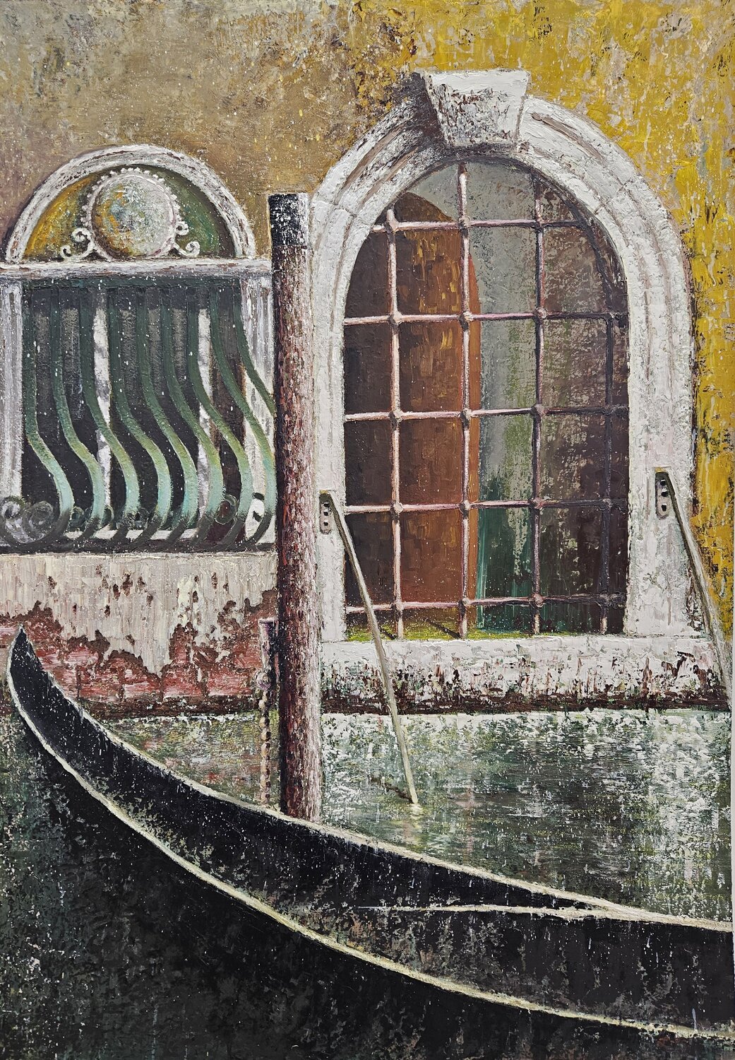 Mittagszeit in Venedig Zoran Jovicic-Spaar Peinture originale à vendre