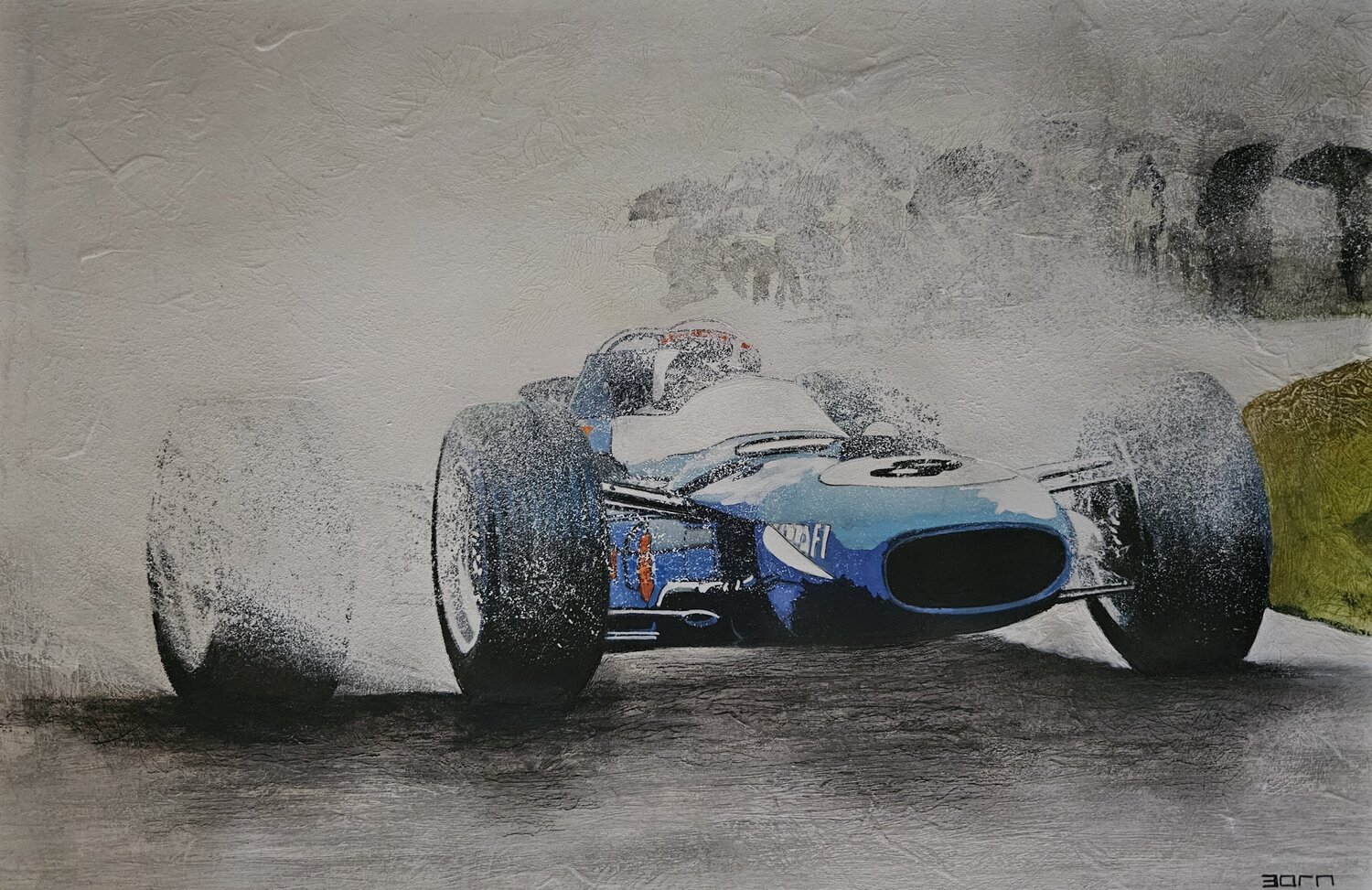 Formel Classic in the rain, blue Zoran Jovicic-Spaar Opera su carta in vendita