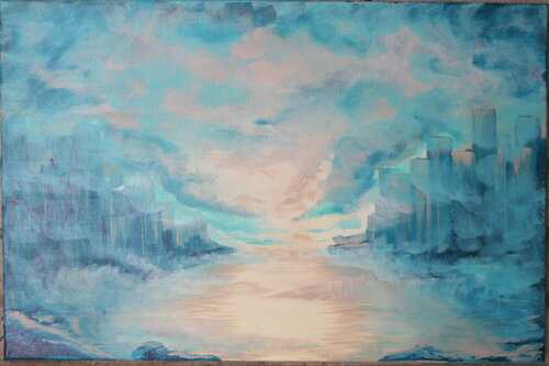 The Beauty in the Clouds van Robbie Daniels, Schilderij te koop op Singulart