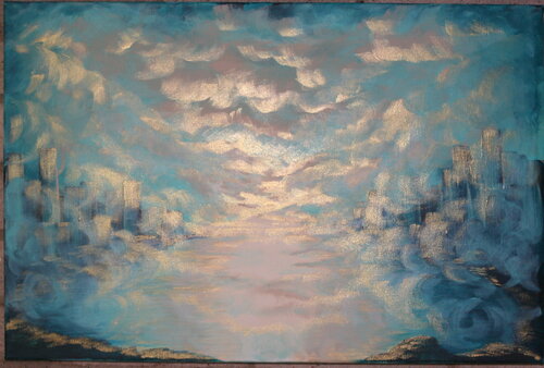 The Beauty in the Clouds par Robbie Daniels, Peinture en vente sur Singulart