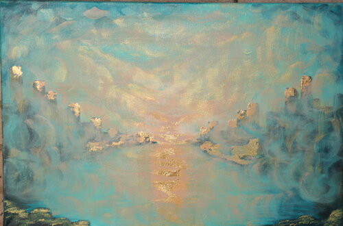 The Beauty in the Clouds par Robbie Daniels, Peinture en vente sur Singulart