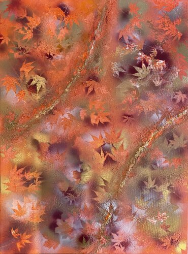 Eclats d'automne di Nathalie Van Helshoecht, Pittura in vendita su Singulart