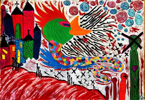 Cracheur d'âmes de Christelle Carlier, Pintura a la venta en Singulart