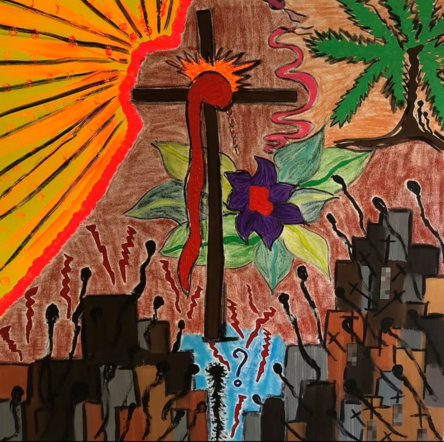 Pourquoi ? Christelle Carlier Origineel schilderij te koop