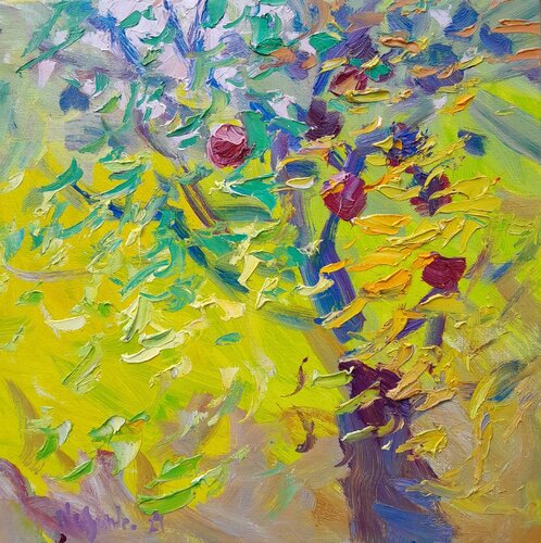 "Autumn Apple Tree" by Oleksandr Vynnyk, 絵画 for Sale on Singulart