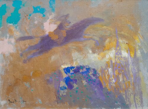 "From the village to Europe" di Oleksandr Vynnyk, Pittura in vendita su Singulart
