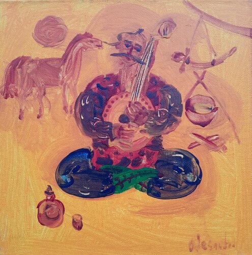 "I'm Cossack Mamai, leave me alone" di Oleksandr Vynnyk, Pittura in vendita su Singulart