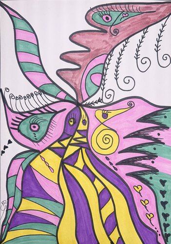 Wild Bloom de Fatima ezzahra Görner, Obra en papel a la venta en Singulart