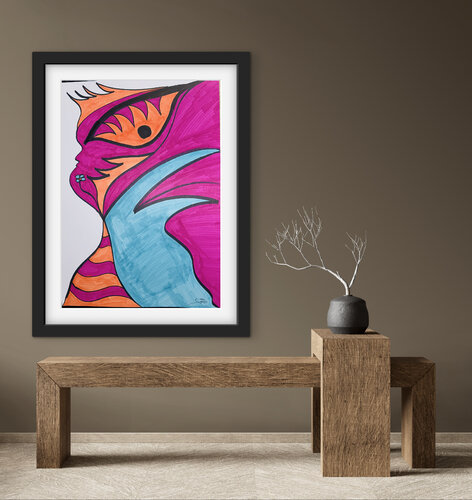 Die Stille hinter den Farben van Fatima ezzahra Görner, Schilderij te koop op Singulart