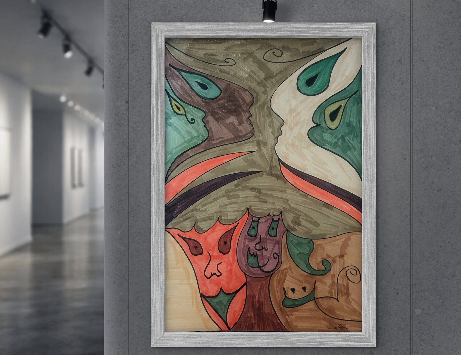 Fragmente der Stille Fatima ezzahra Görner Origineel schilderij te koop