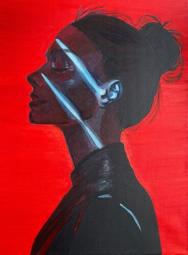 Light and shadow by Anastasiya Utlyakova, Textile for Sale on Singulart