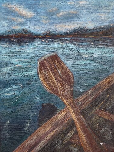 Quiet water by Anastasiya Utlyakova, Textile for Sale on Singulart