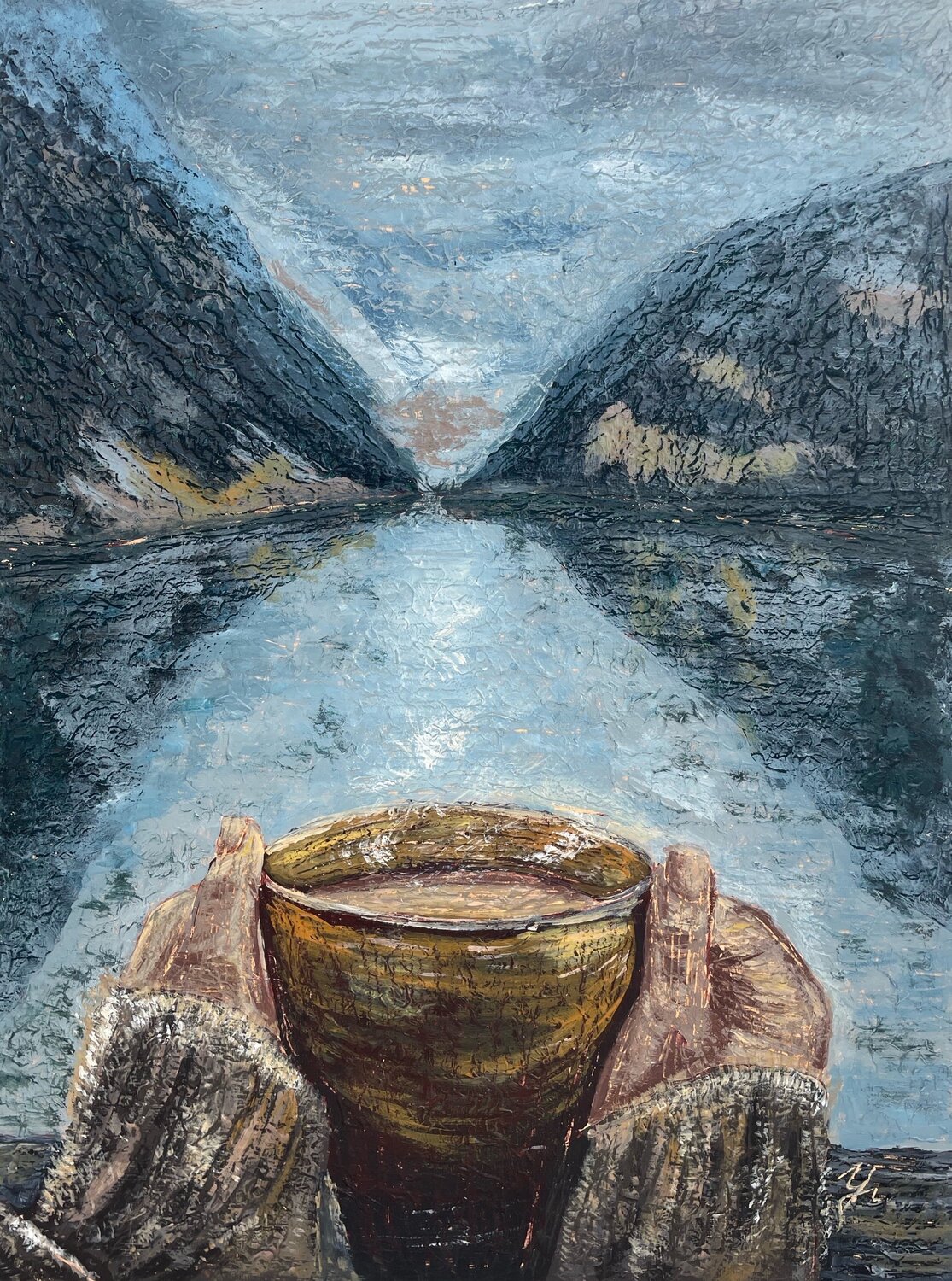 The warmth inside Anastasiya Utlyakova Origineel schilderij te koop