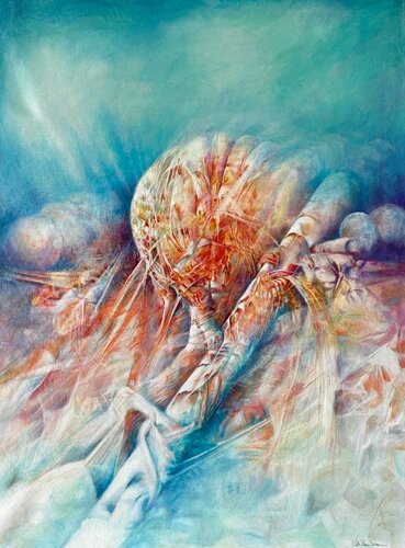 The first imagination of AI. di Niels Steen Sørensen, Pittura in vendita su Singulart