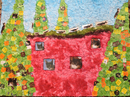 Cat House von Saila Seppo, Malerei kaufen auf Singulart