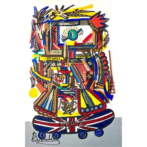MADE IN UK par Emilia Tomas, Peinture en vente sur Singulart