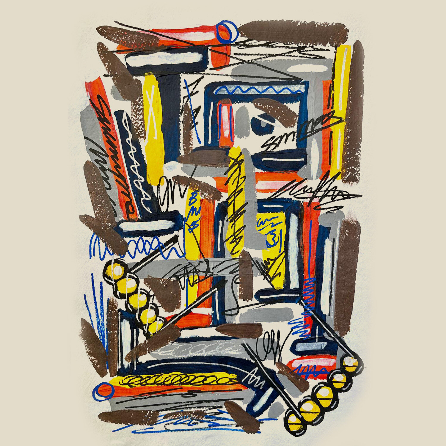 BABY BROWN Emilia Tomas Werk auf Papier zu verkaufen