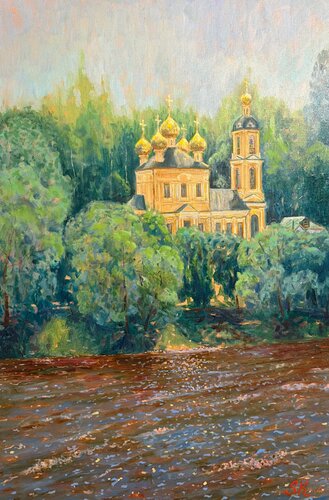 Church of the Resurrection von Kseniia Snezhko, Malerei kaufen auf Singulart