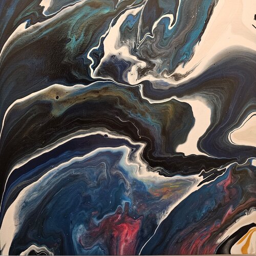 Submerged Pulse, Series Beneath the Surface de Olha Svieshnikova, Pintura a la venta en Singulart