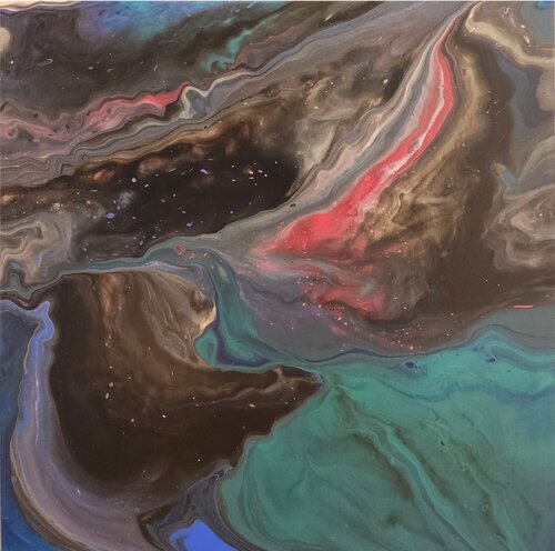 Hidden Tides, series Beneath the Surface de Olha Svieshnikova, Pintura a la venta en Singulart