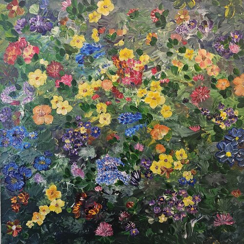 Wild Garden van Olha Svieshnikova, Schilderij te koop op Singulart