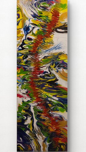 Axis of Motion — Deep Current van Olha Svieshnikova, Schilderij te koop op Singulart