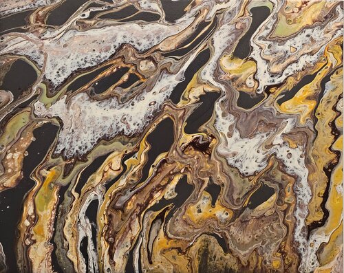Golden Earth by Olha Svieshnikova, Painting for Sale on Singulart