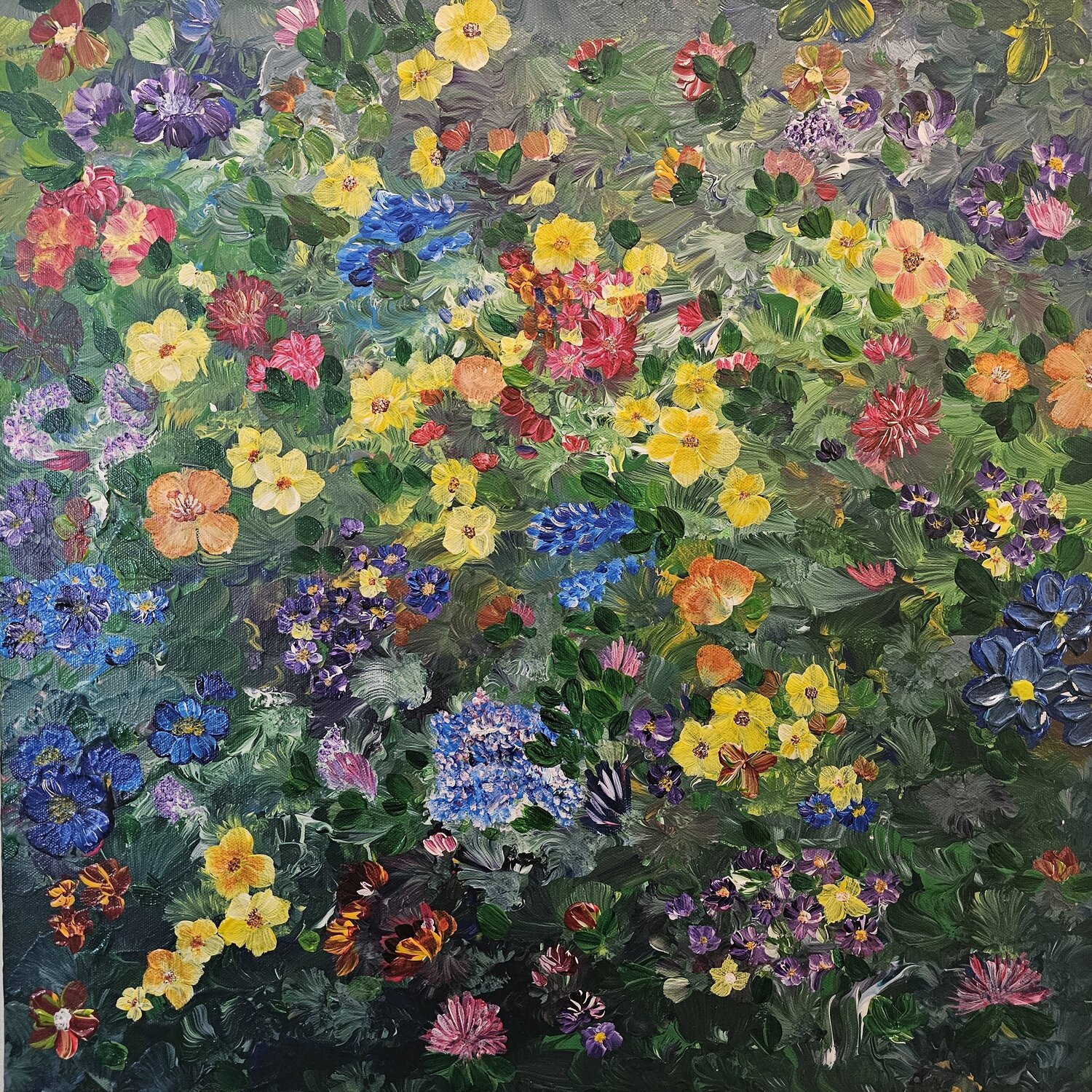 Wild Garden Olha Svieshnikova Origineel schilderij te koop