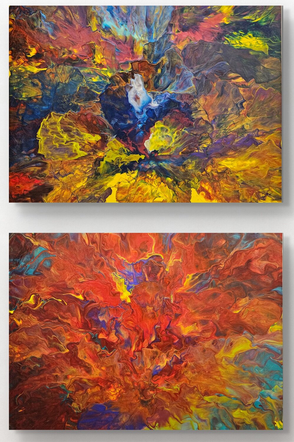 PULSAR (Diptych) Olha Svieshnikova Original painting for sale