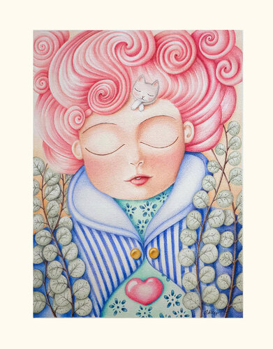 I SEE YOU by Adalberta Reynaudi, Drawing for Sale on Singulart
