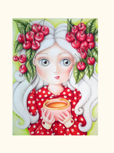 TEA TIME by Adalberta Reynaudi, Drawing for Sale on Singulart