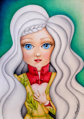 THE COMPLIMENT by Adalberta Reynaudi, Drawing for Sale on Singulart