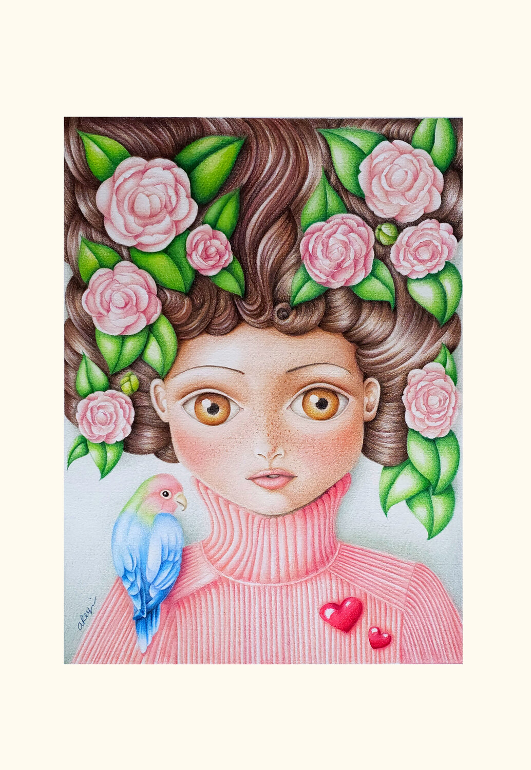 SPRING IS COMING Adalberta Reynaudi Drawing for sale