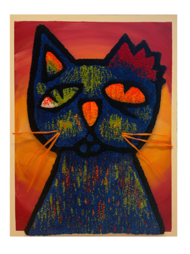 Gato callejero de jacques pocquet, Téxtil a la venta en Singulart