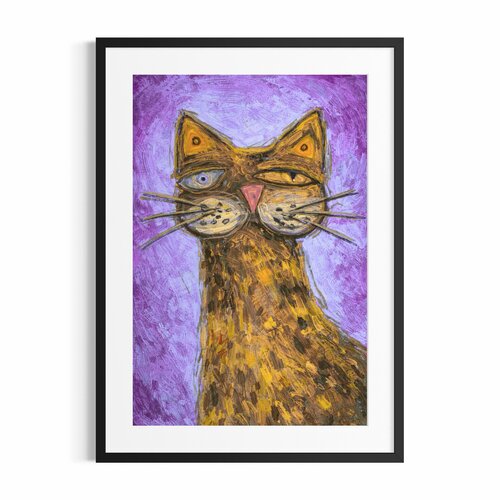 Print gato by jacques pocquet, Print for Sale on Singulart