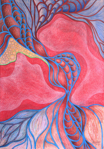 Rotes Wasser by AilenRok, Painting for Sale on Singulart
