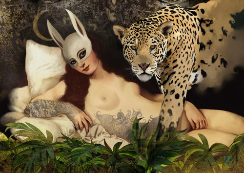 Venere con maschera by Stefano Petris, Digital for Sale on Singulart