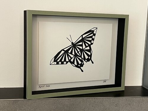 Blue Mountain Swallowtail, Unikat by Doris Wolf, 絵画 for Sale on Singulart