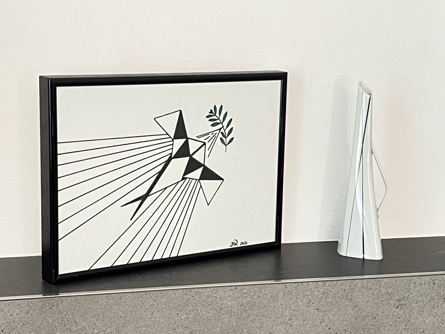 Friedenstaube Doris Wolf Print for sale